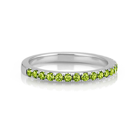 Round Peridot Stackable Ring At Shane Co.