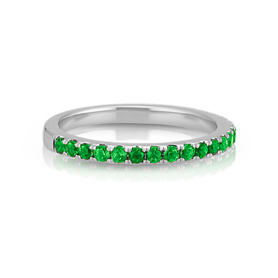 Round Tsavorite Stackable Ring at Shane Co.