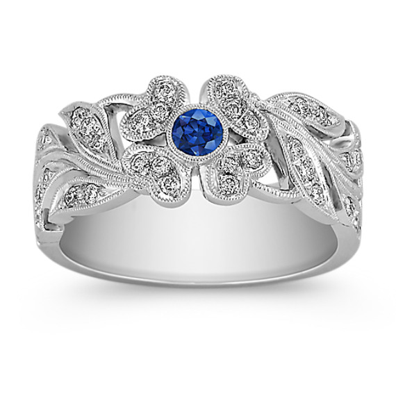 Sapphire and Diamond Vintage Ring Sapphire and Diamond Vintage Ring