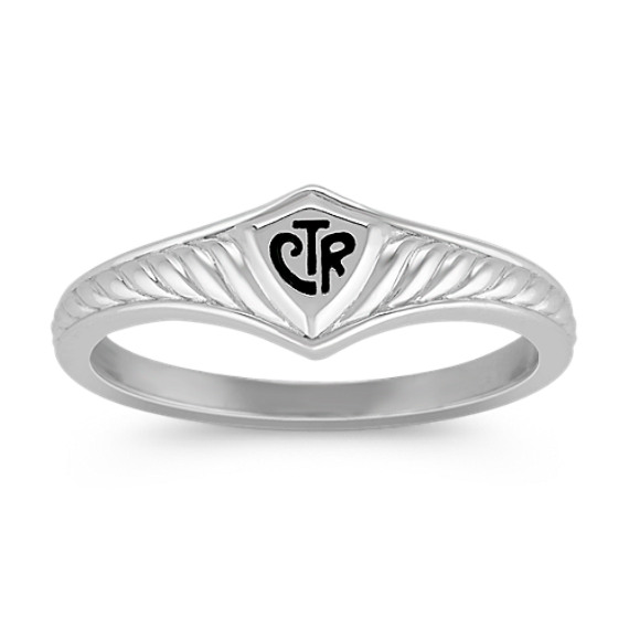 Sterling Silver CTR Ring for Him