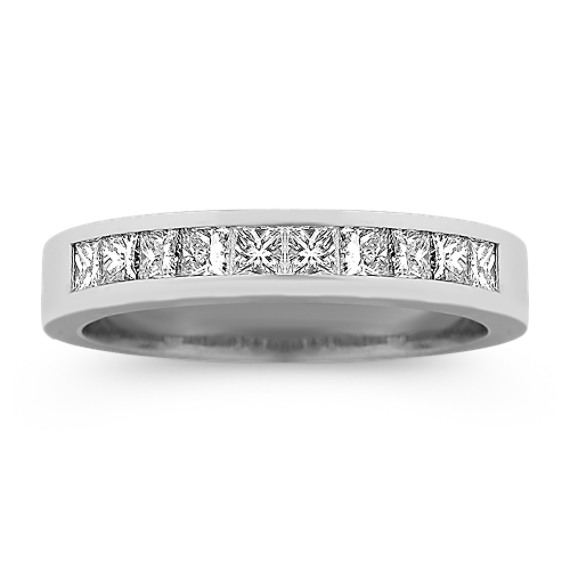 Ten Stone Princess Cut Diamond Wedding Band Ten Stone Princess Cut Diamond Wedding Band
