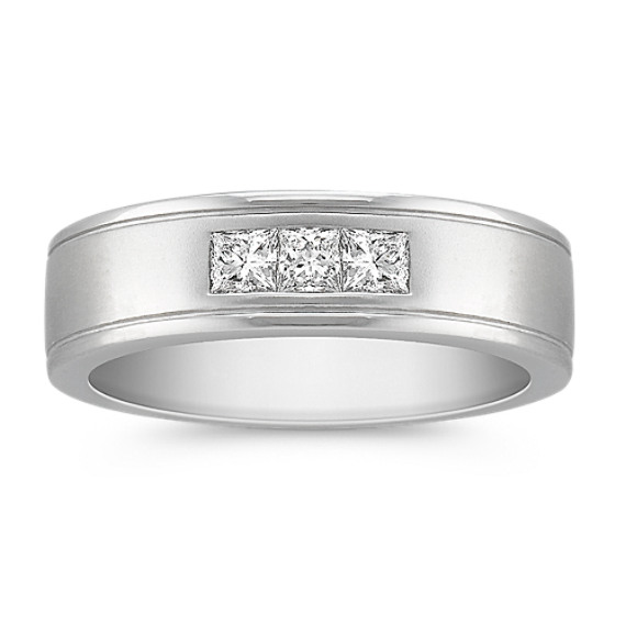 Three-Stone Princess Cut Diamond Ring Three-Stone Princess Cut Diamond Ring