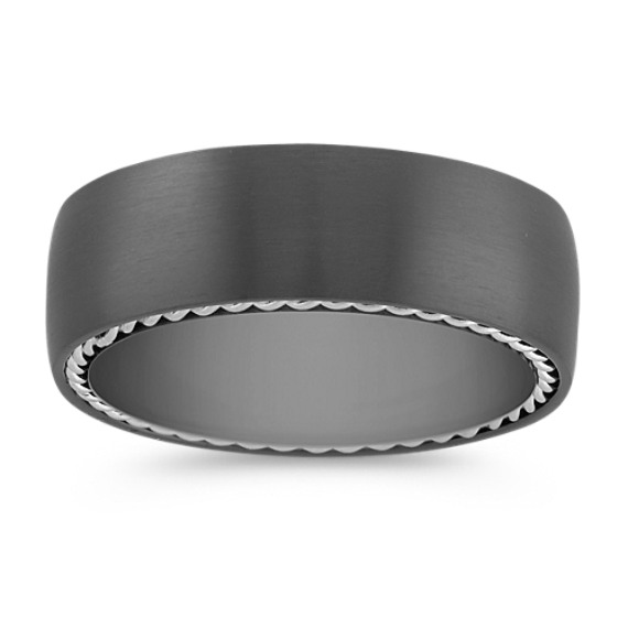 Titanium Comfort Fit Ring (7.5mm) Titanium Comfort Fit Ring (7.5mm)