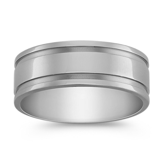 Titanium Comfort Fit Ring (8mm) Titanium Comfort Fit Ring (8mm)