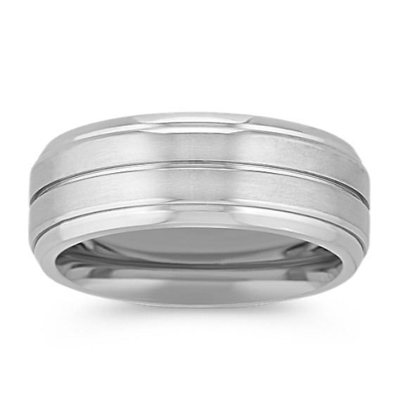 Titanium Comfort Fit Ring (8mm) Titanium Comfort Fit Ring (8mm)