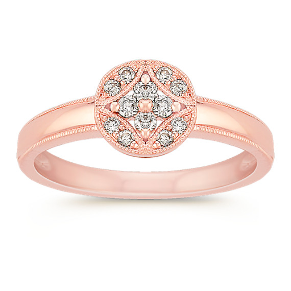 Vintage Diamond Cluster Ring in Rose Gold Vintage Diamond Cluster Ring in Rose Gold