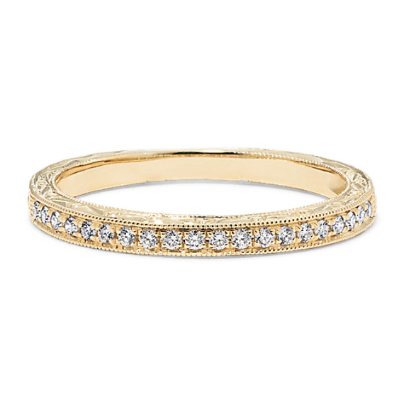 Vintage Diamond Pavé Set Wedding Band Vintage Diamond Pavé Set Wedding Band