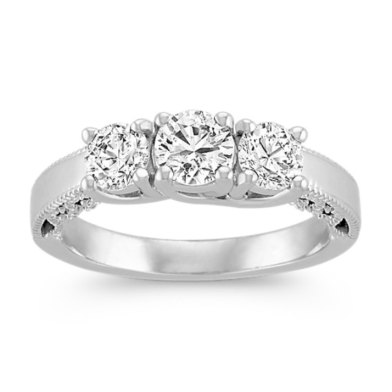 Vintage Diamond Three-Stone Ring Vintage Diamond Three-Stone Ring
