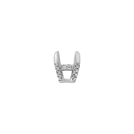 Diamond Alexa Head to Hold up to 1.00 ct. Princess Cut Stone Diamond Alexa Head to Hold up to 1.00 ct. Princess Cut Stone