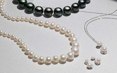 real pearl necklace and earrings