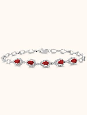 A diamond and Ruby bracelet