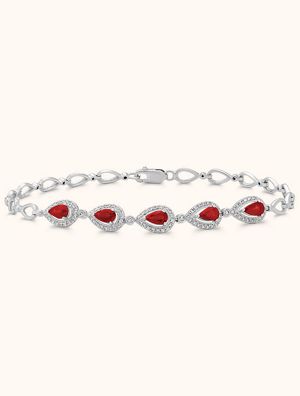A diamond and Ruby bracelet