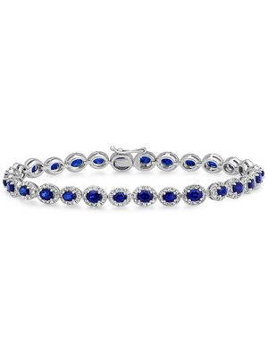 A diamond and Sapphire bracelet
