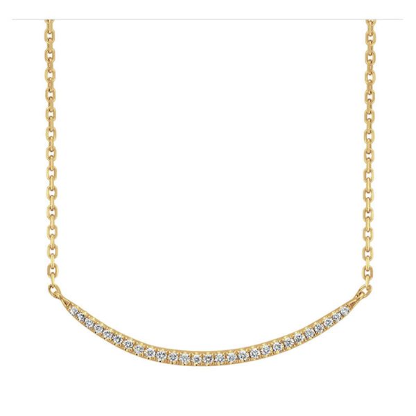 A Yellow Gold and Diamond Necklace