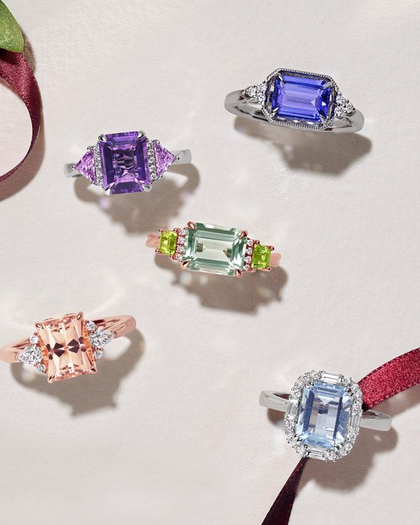 Collection of fashion rings