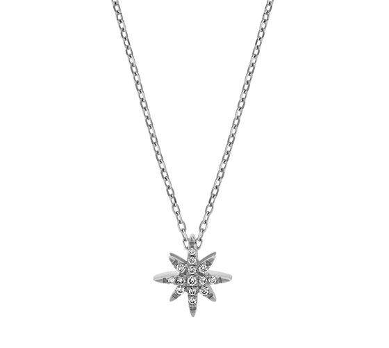 A diamond star pendant