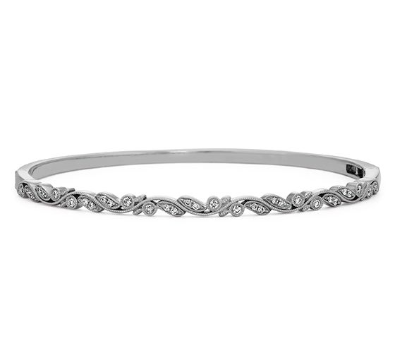 White Gold Diamond Bangle