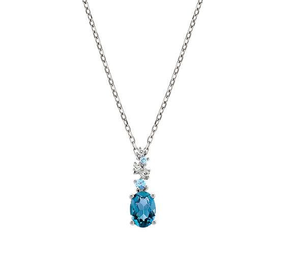 Blue Topaz Necklace