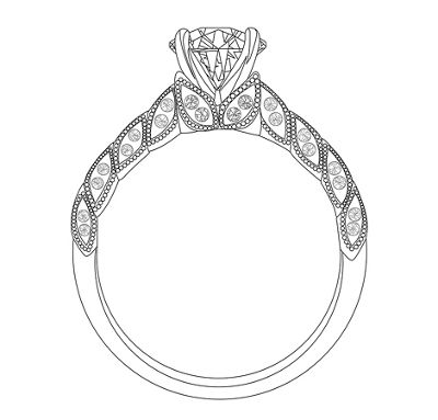 Engagement Ring Coloring Page
