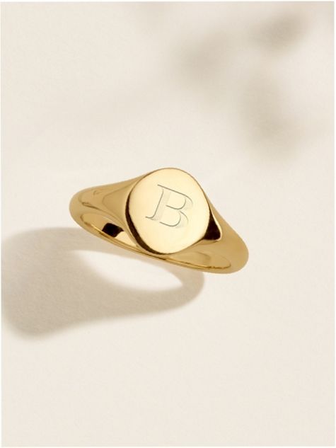 An engraved signet ring