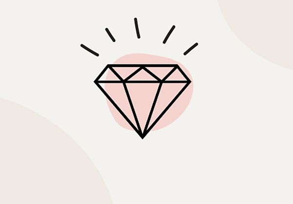 Mobile Image of an illustration of an engagement ring with a price tag attached 