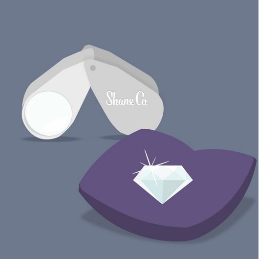 A sketch of a diamond on a pillow