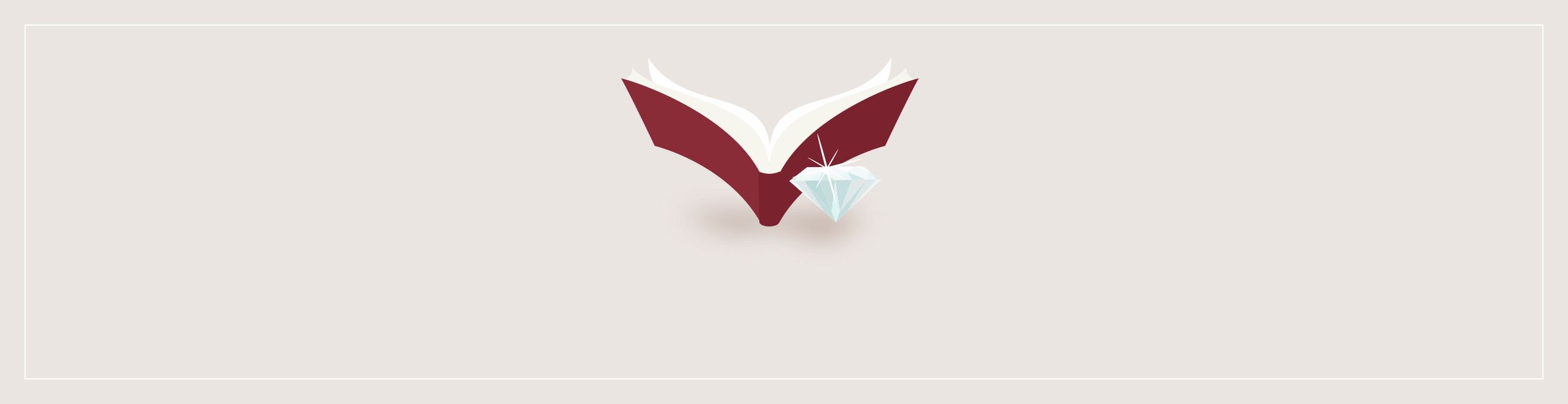 A sketch of a diamond with a dictionary behind it