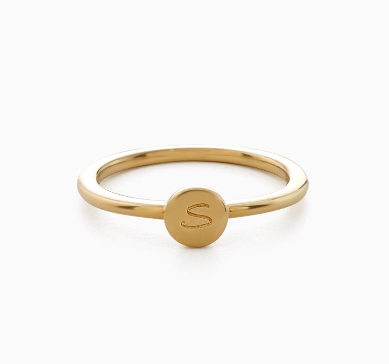 An engraved signet ring