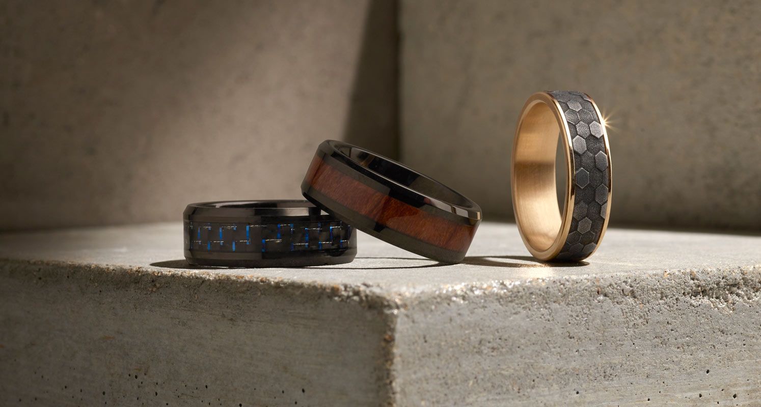 A Collection of Men's Wedding Bands