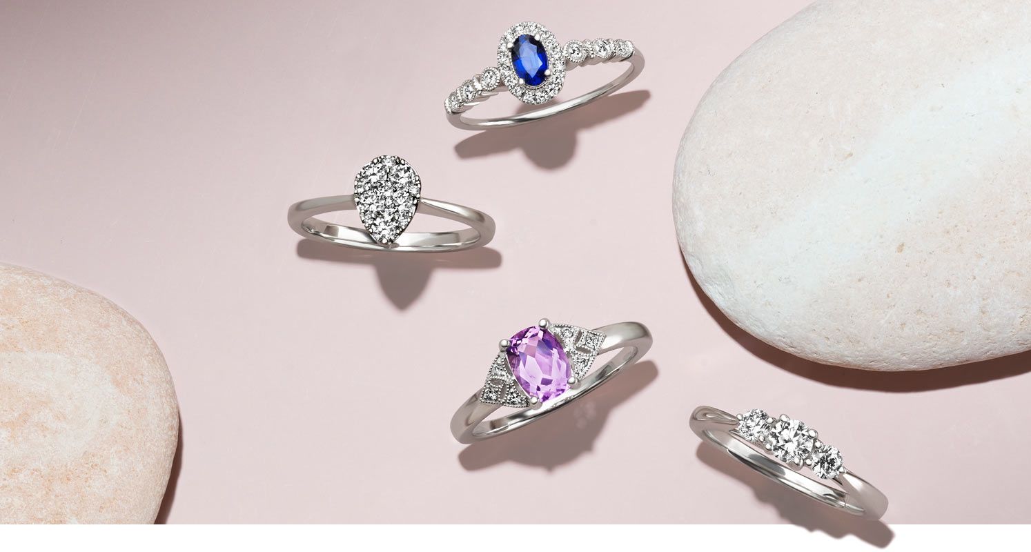 A collection of promise rings