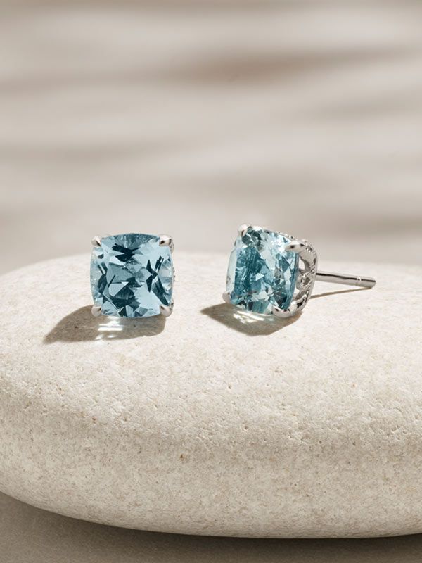 Mobile image of a pair of fashion stud earrings