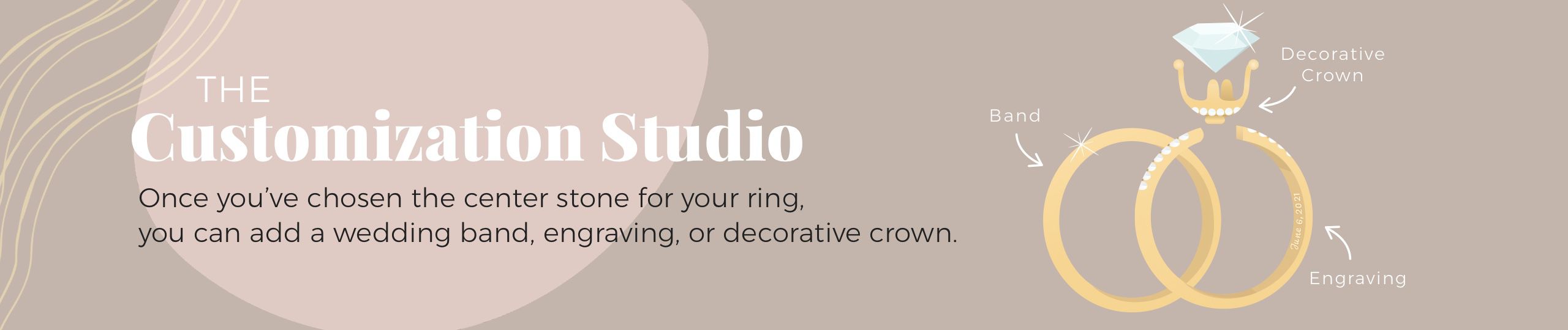 Add a wedding band and more with Customization Studio