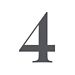 An image of the number 4