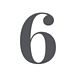 An image of the number 6