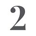 An image of the number 2