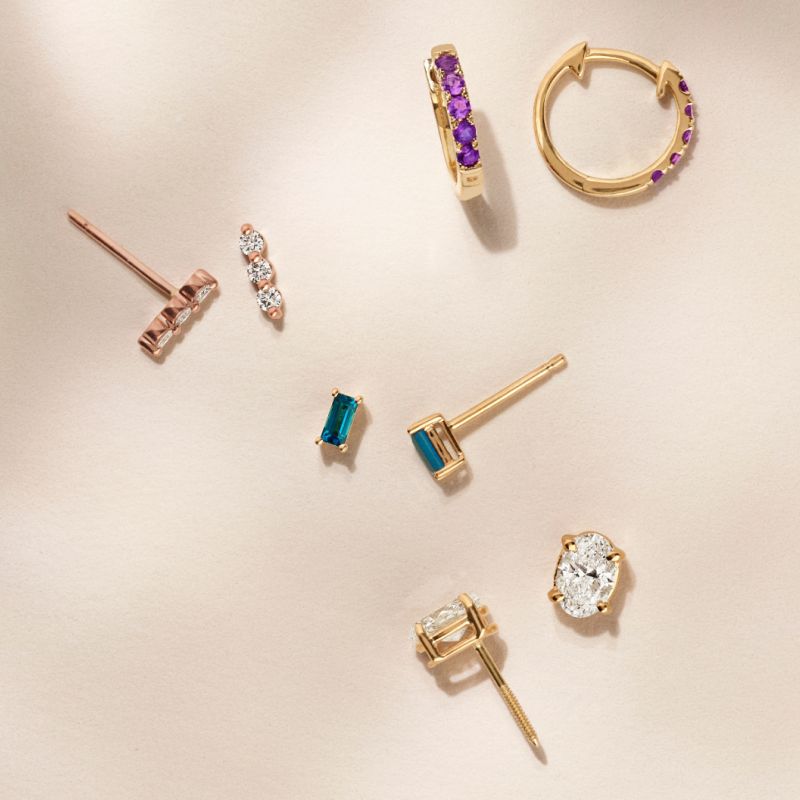 A collection of custom wedding bands