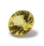 A yellow gemstone