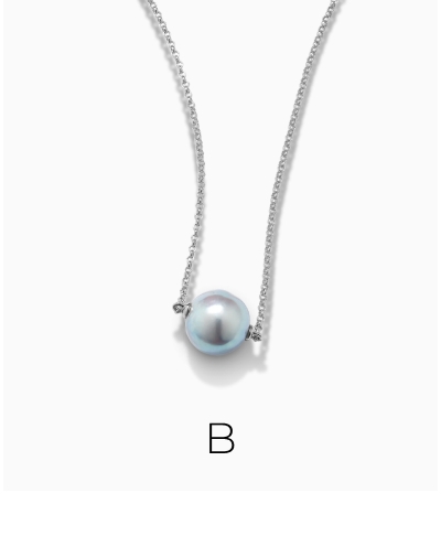 B. Cultured Blue Akoya Pearl Solitaire Pendant