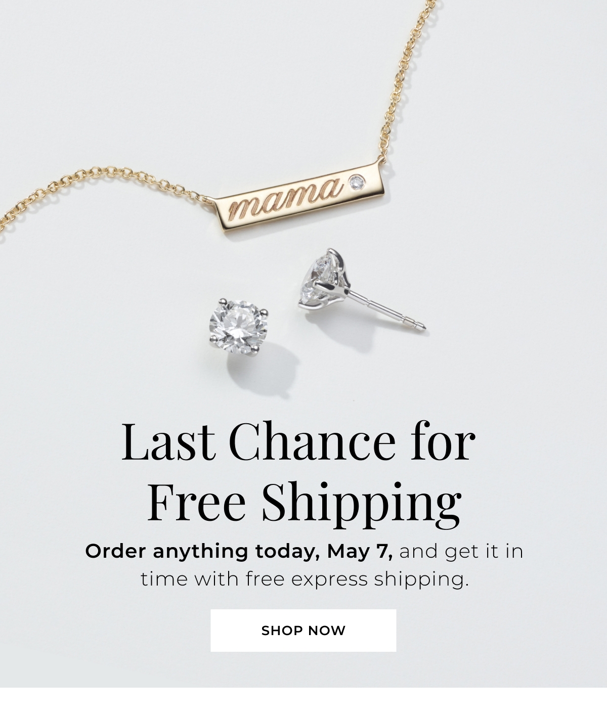 Last Chance for Free Shipping - Order anything today, May 7, and get it in time with free express shipping. Shop Now >