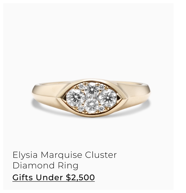 Elysia Marquise Cluster Diamond Ring - Gifts Under $2,500 >