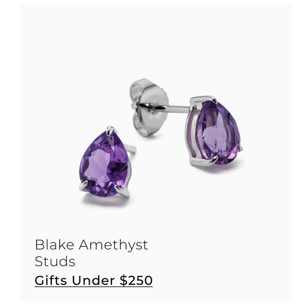 Blake Amethyst Studs - Gifts Under $250 >