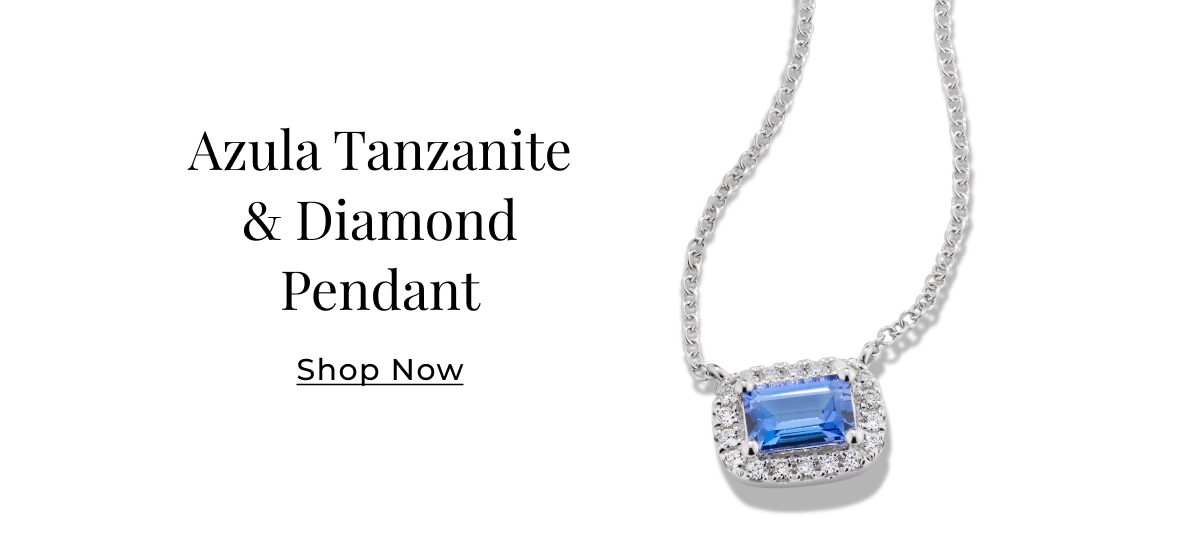 Azula Tanzanite & Diamond Pendant - Shop Now >