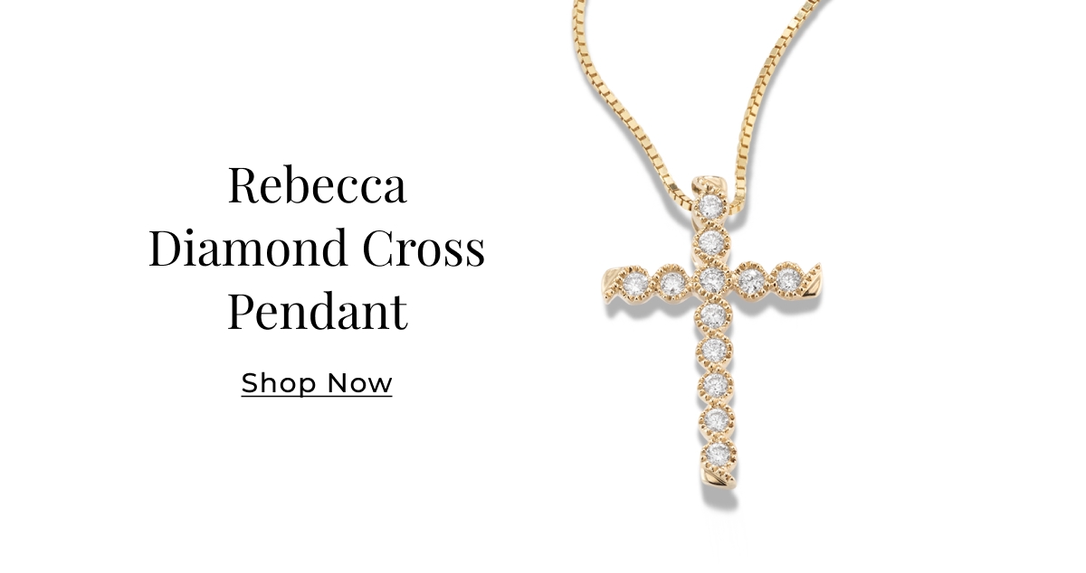 Rebecca Diamond Cross Pendant - Shop Now >