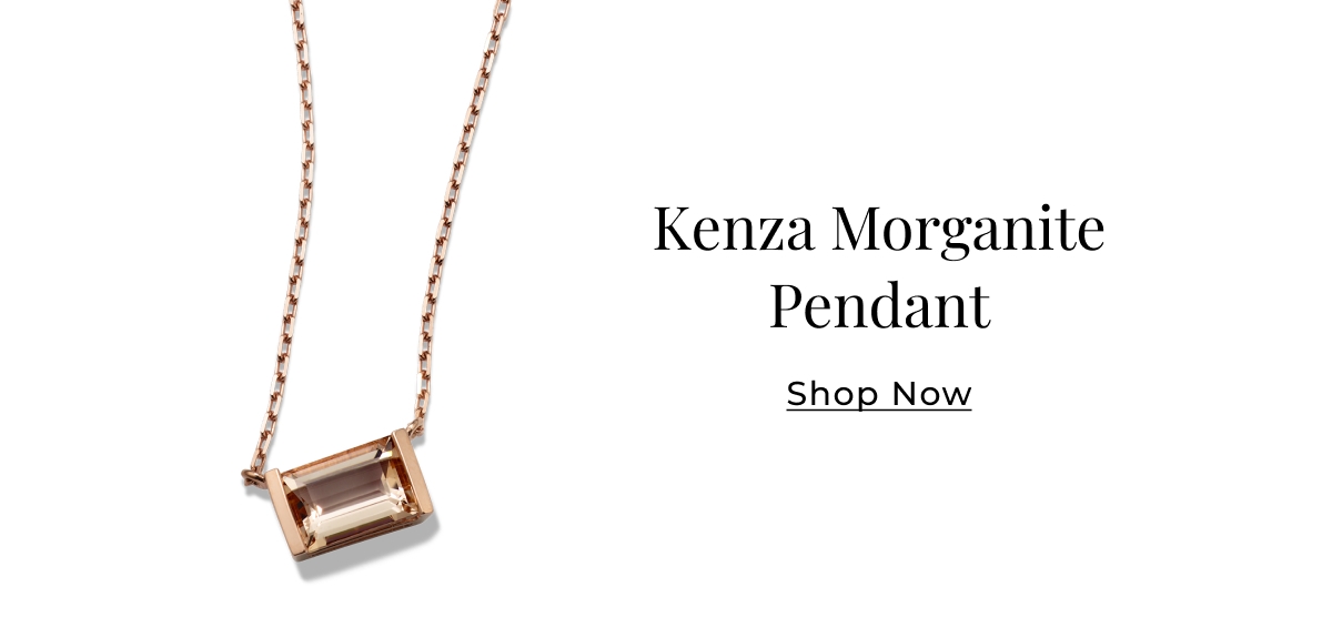 Kenza Morganite Pendant - Shop Now >