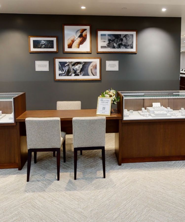 Image of a consultation desk inside of a Shane Co store