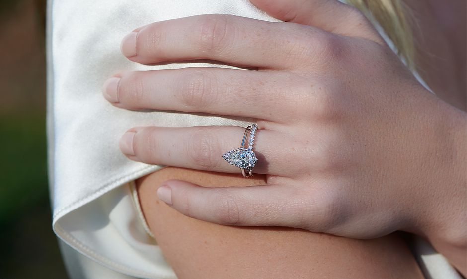 Hand with Engagement Ring