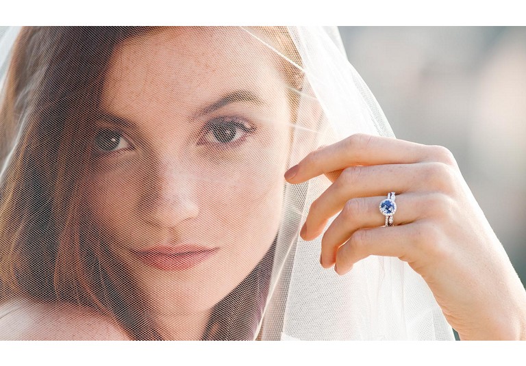 Bride with Halo Ring