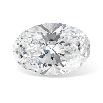 A loose oval diamond