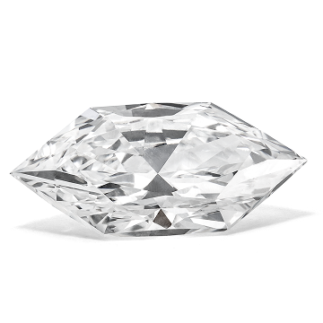 A loose elongated hex diamond