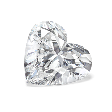 A loose heart shaped diamond